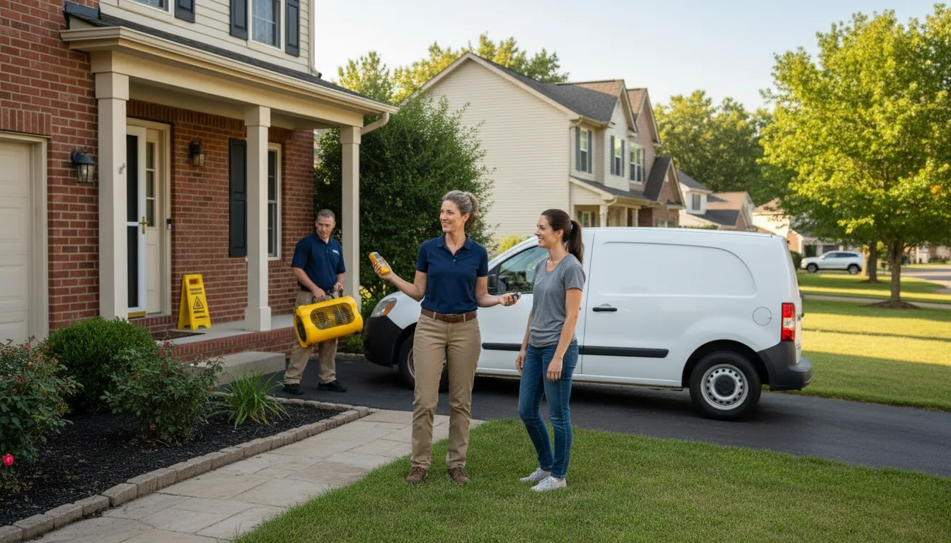 Residential water damage restoration in Montezuma, NC